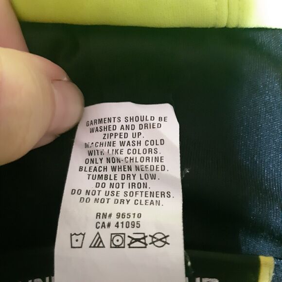 Under Armour Full Zipper Neon Green Sweater - Picture 9 of 12